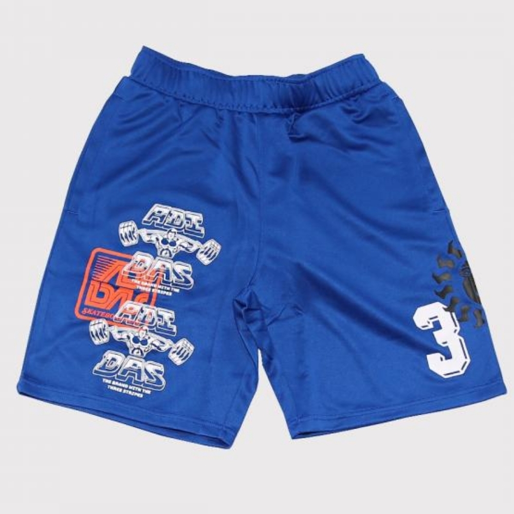 Adidas Originals Skateboarding Gym Print Shorts Royal Blue Size Large NWT